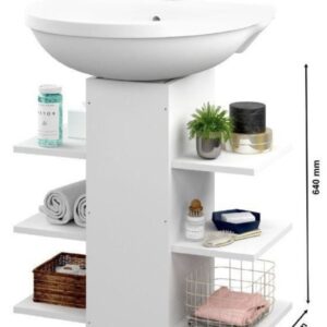 المنظم السحري لأسفل حوض الحمام (Meuble Sous-Lavabo) – الحل الذكي لترتيب حمامك! 🛒