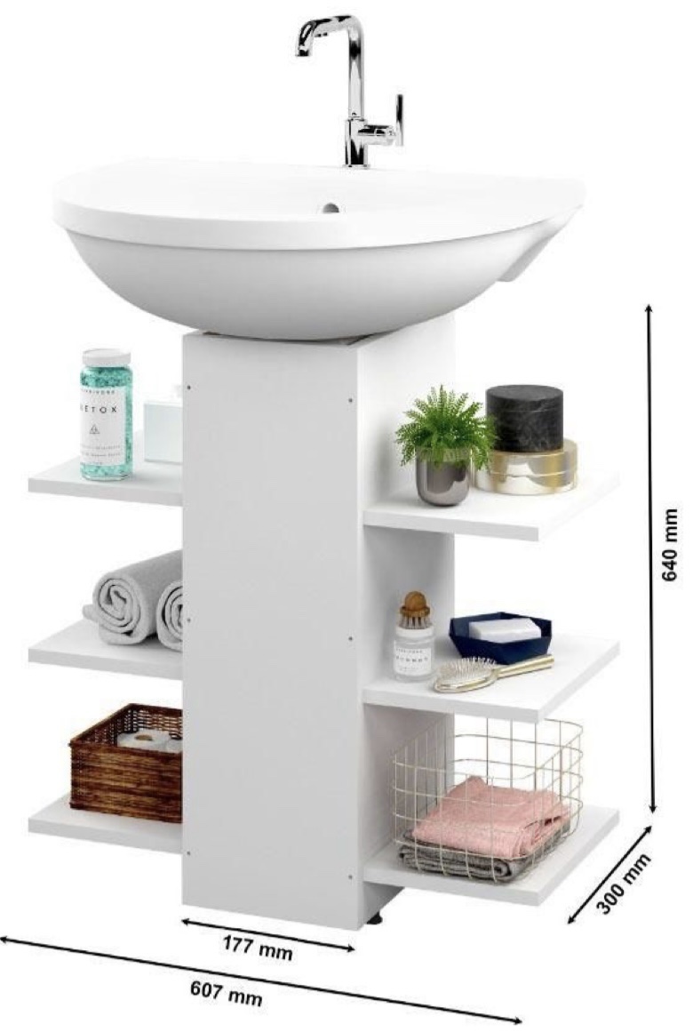 المنظم السحري لأسفل حوض الحمام (Meuble Sous-Lavabo) – الحل الذكي لترتيب حمامك! 🛒